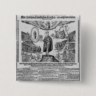 A German broadsheet depicting Adolphus Champion 15 Cm Square Badge