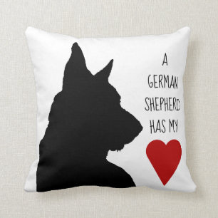 "A German Shepherd has my heart" pillow