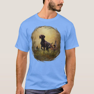 A German Shorthaired Pointer on point T-Shirt