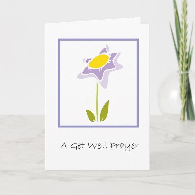 A Get Well Prayer Card (Front)
