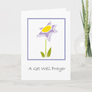 A Get Well Prayer Card