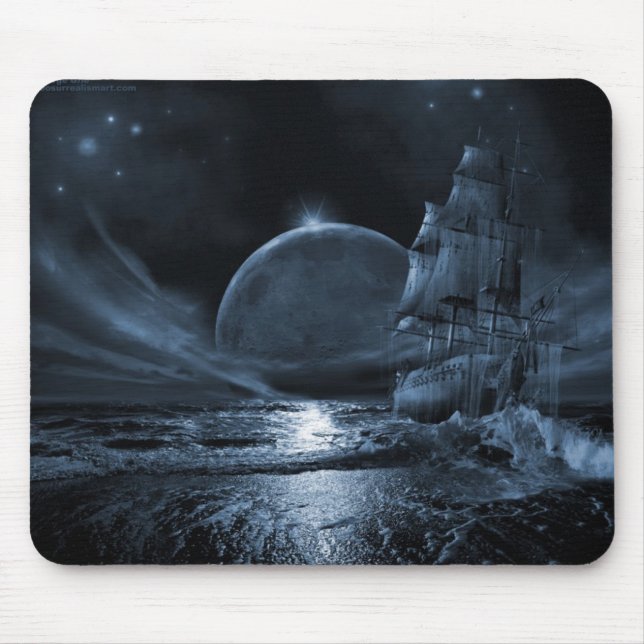 A Ghoastly Voyage Mouse Mat (Front)