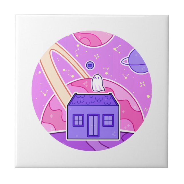 A ghost that lives on space tile (Front)