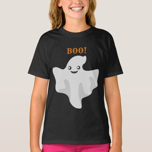 A Ghostly Halloween Personalised T-Shirt (Front)