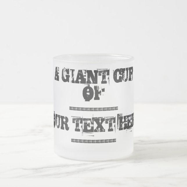 A giant cup of  internet meme template custom text (Center)
