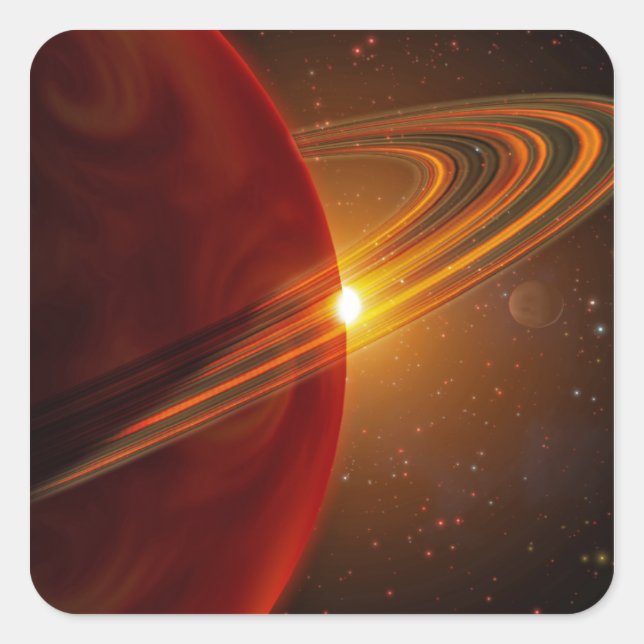 A giant planet orbiting the sun-like star 79 Ce Square Sticker (Front)