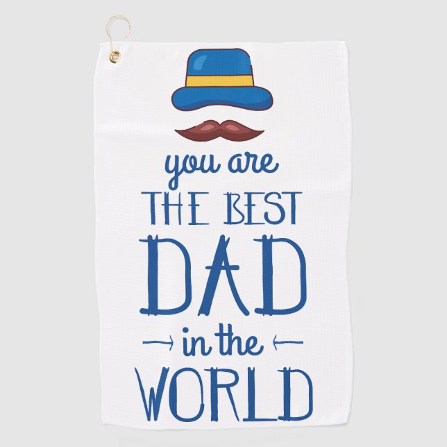 A Gift Any Golf-Loving Dad Will Love: Best Dad Golf Towel (Front)