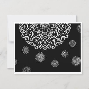 A gift card with a manadala art