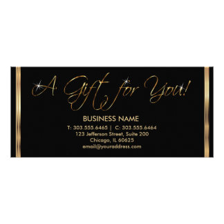 A Gift Certificate - Black and Gold