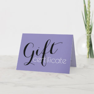 A Gift Certificate for your Ideas - Typography 2 Note Card