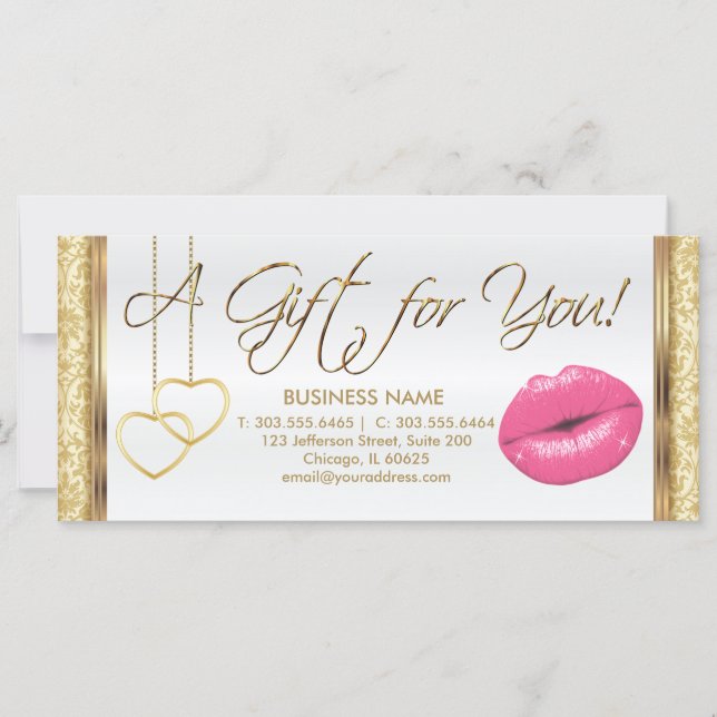 *A Gift Certificate Pink Lipstick (Front)