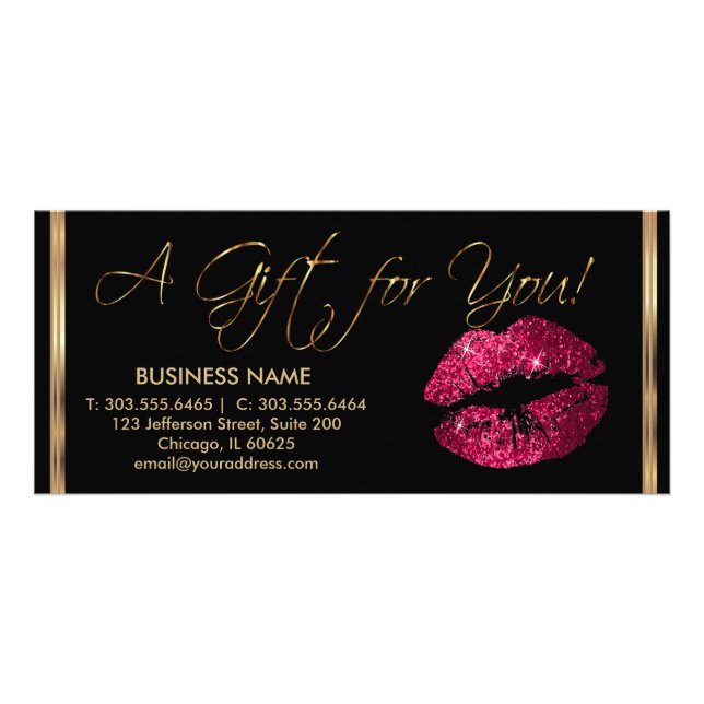A Gift Certificate Pretty Hot Pink 💋 Lipstick (Front)