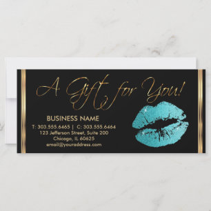 *A Gift Certificate Pretty Teal Lipstick