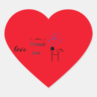 A gift cup for a dear friend heart sticker