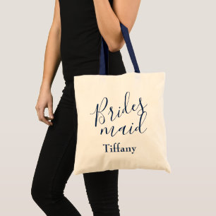 A gift for a bridesmaid tote bag