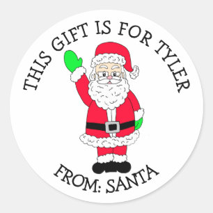 A Gift For To and From Santa Gift Tag