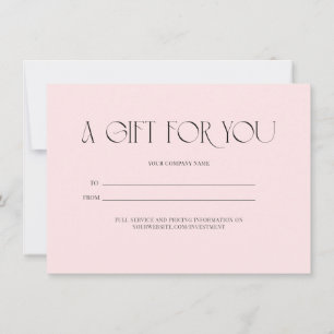 A gift for you -  blush gift certificate