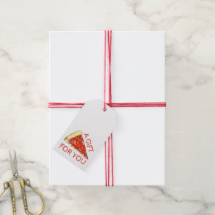A Gift For You Pepperoni Pizza Pie Slice Tags