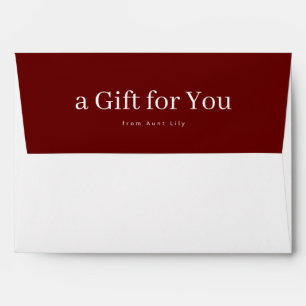 A Gift for You Red Money Envelope