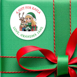 A Gift for You   To and From Christmas Gift Tag