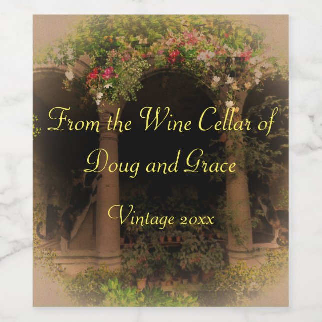 A Gift From the Wine Cellar Label (Single Label)