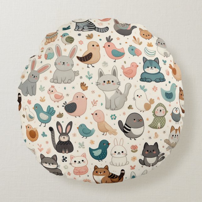 A gift full of sincerity,Pillow Round Cushion (Front)