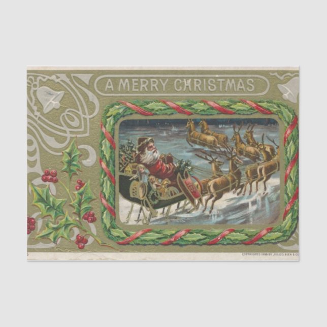 A Gingerbread Christmas Tissue Paper (Front)