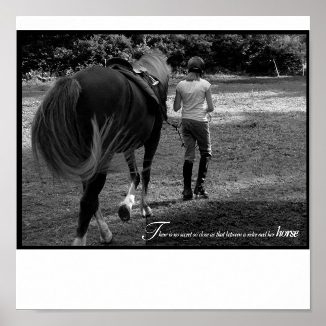 A Girl and her Horse Poster (Front)