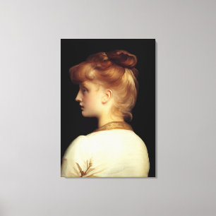 A Girl by Lord Frederic Leighton Canvas Print