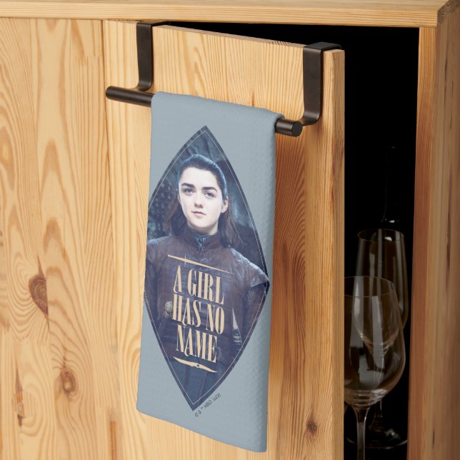 "A Girl Has No Name" Arya Stark Graphic Tea Towel (Thirds Fold)