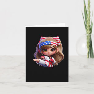 A Girl In Taekwondo Sport Sticker Card