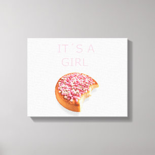 a girl is born canvas print