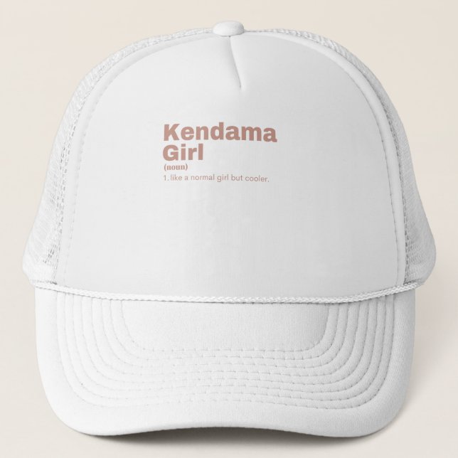 a Girl - Kendama Trucker Hat (Front)