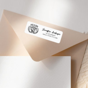 A Girl That Loves Chickens Address Label