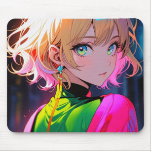 A Girl Who Carries the Light of Dreams Mouse Mat