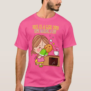 A Girl Who Loves Baking A Lot Funny Novelty  T-Shirt