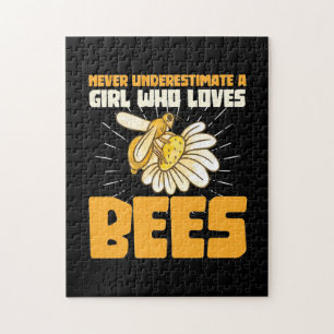 A Girl Who Loves Bees Jigsaw Puzzle