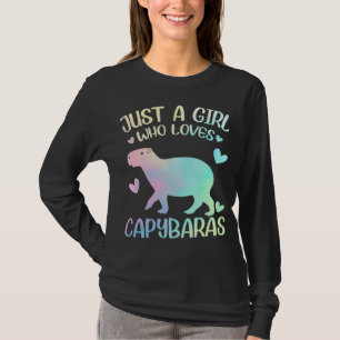 A Girl Who Loves Capybaras T-Shirt