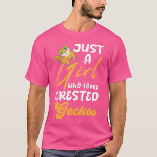 A Girl Who Loves Crested Geckos T-Shirt