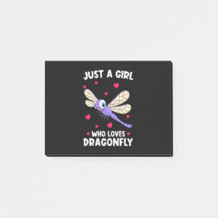 A Girl Who Loves Dragonflies Post-it Notes