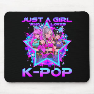 A girl who loves k-pop kids girls k-pop birthdayA Mouse Mat