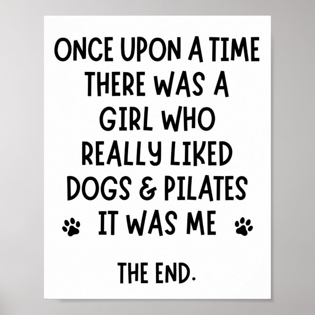 A girl who really liked dogs & pilates. poster (Front)