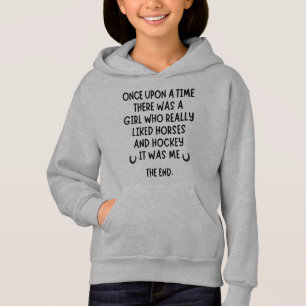 A girl who really liked Hockey and Horses.