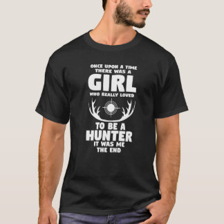 A girl who really loved Hunting Premium T-Shirt