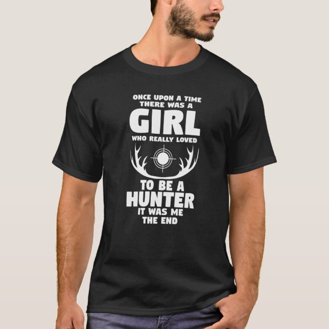 A girl who really loved Hunting Premium T-Shirt (Front)