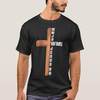 A Girl Who Runs On Jesus And Donkeys Leopard Chris T-Shirt