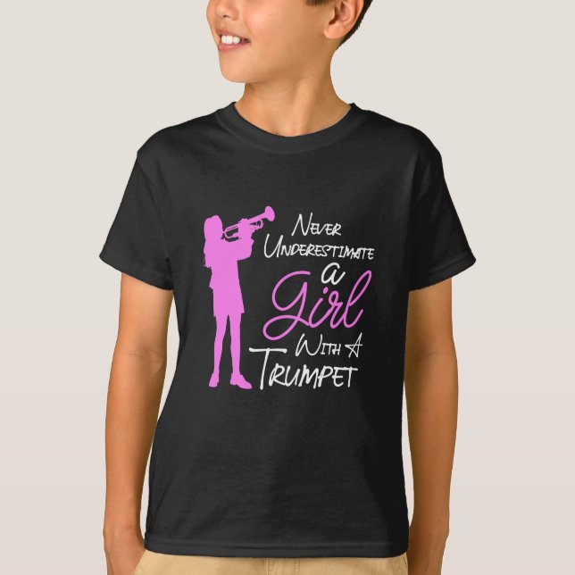 a girl with a trumpet T-Shirt (Front)