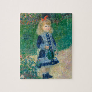 A Girl With A Watering Can Jigsaw Puzzle