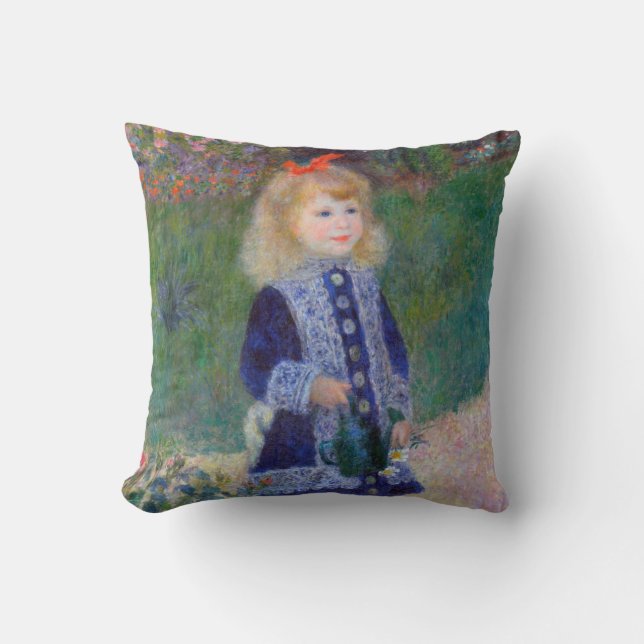 A Girl with a Watering Can, Renoir Cushion (Front)