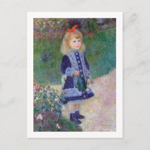 A Girl with a Watering Can, Renoir Postcard